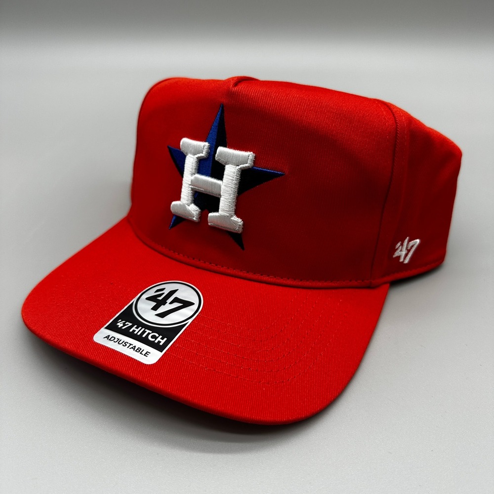 Houston Astros '47 Hitch Snapback Hat Mens OSFA Orange MLB Baseball Cap NEW